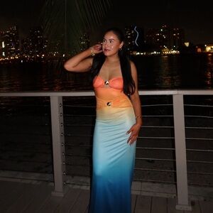 KLEO MAXI DRESS - PINA COLADA OMBRE